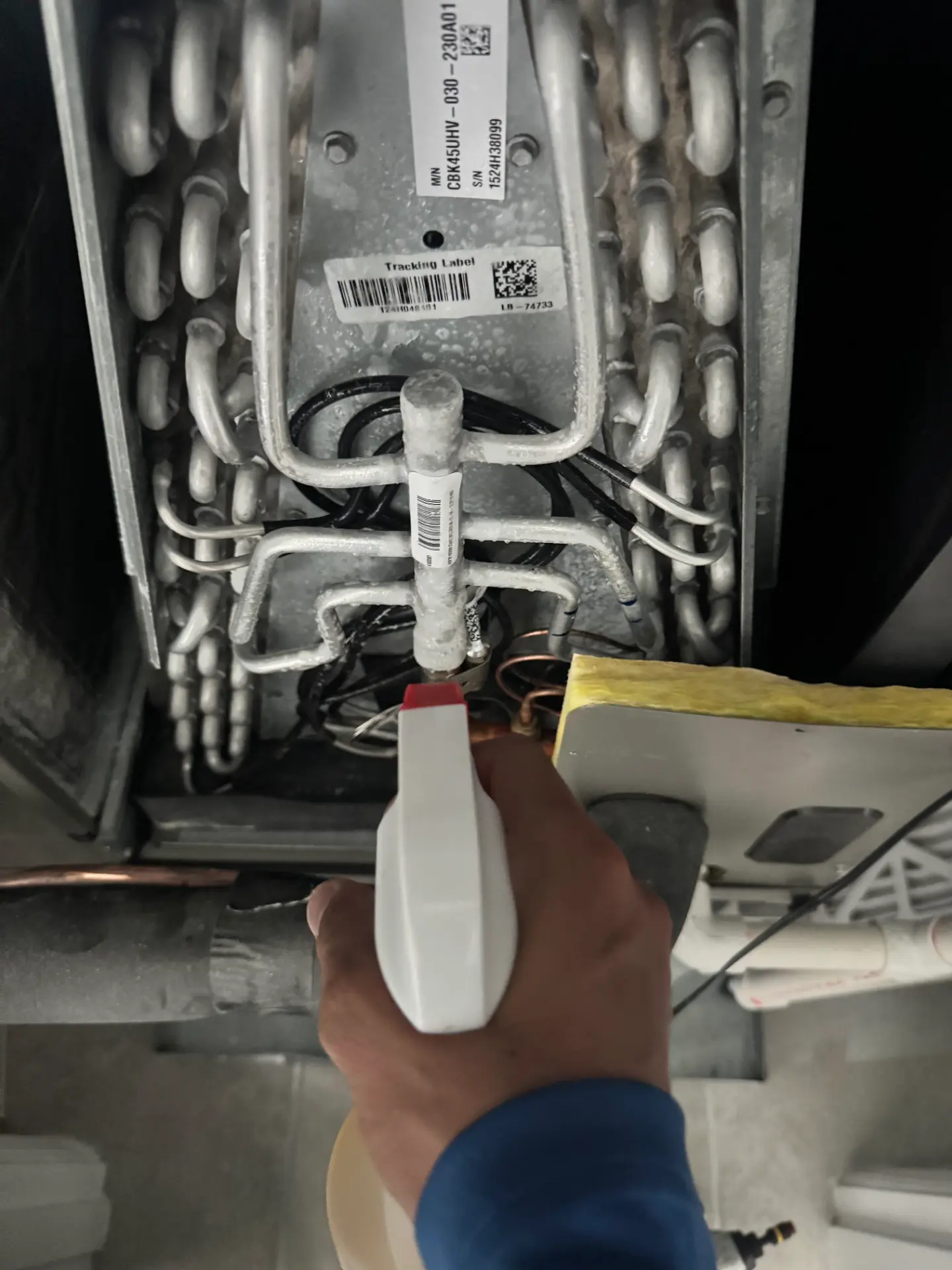 Evaporator coil cleaning