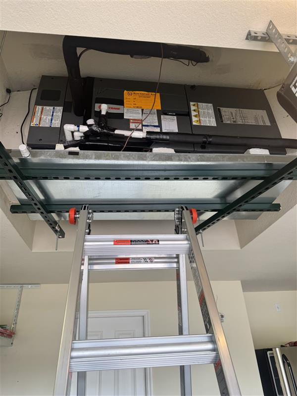 Suspended air handler install