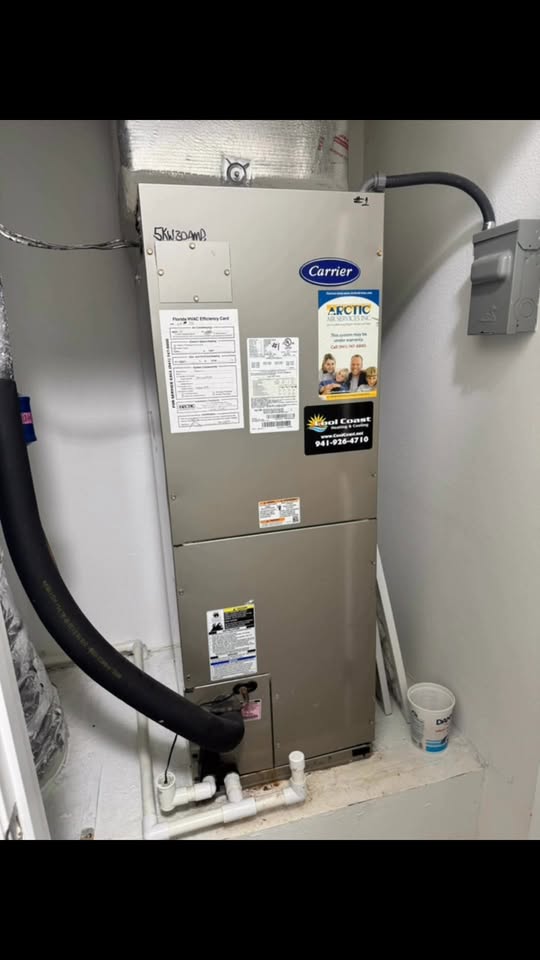 Carrier air handler install