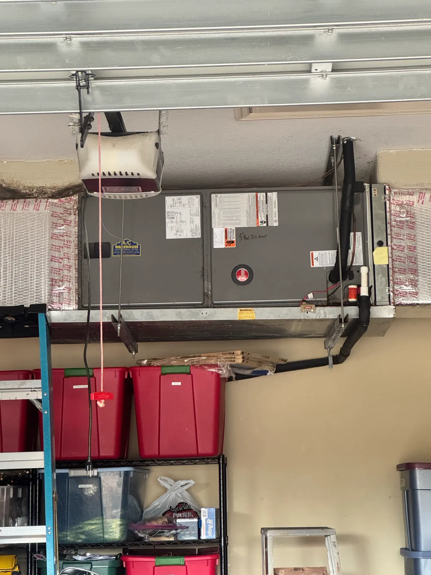 Garage air handler service